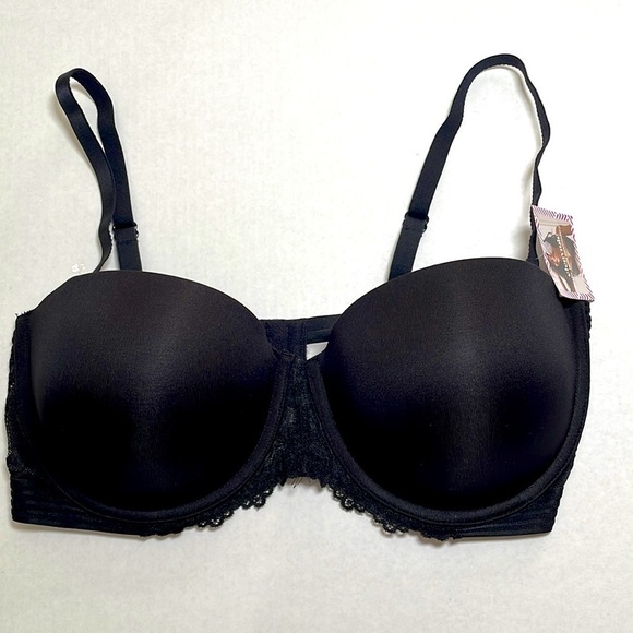 Maidenform Bra SE1102 Self Expressions Push Up Extreme Lift Lace 40D Black NWT - Picture 1 of 10